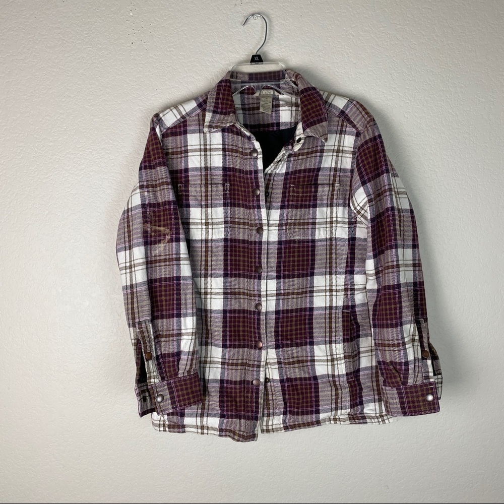 Duluth Trading Plaid Jacket Womens Size Medium